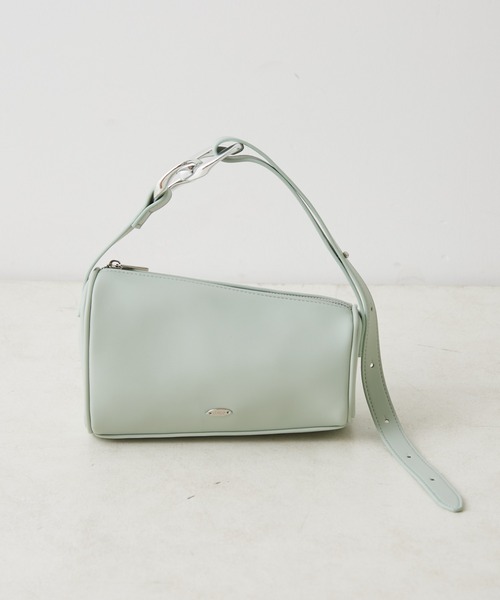 Chico(チコ)の「スクエアレザー細ベルトミニBAG(ハンドバッグ・レディース・アイボリー/ブラック/ミント・FREE)」の12枚目の写真