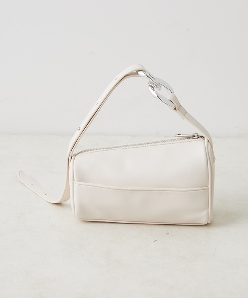 Chico(チコ)の「スクエアレザー細ベルトミニBAG(ハンドバッグ・レディース・アイボリー/ブラック/ミント・FREE)」の15枚目の写真