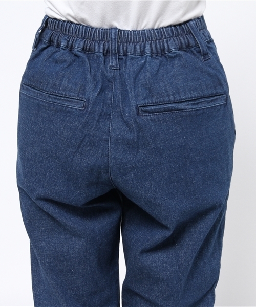 WEGO（ウィゴー）の「WEGO/ フリンジテーパードパンツ（デニムパンツ・レディース・インディゴブルー/ライトインディゴブルー・FREE）」の7枚目の写真