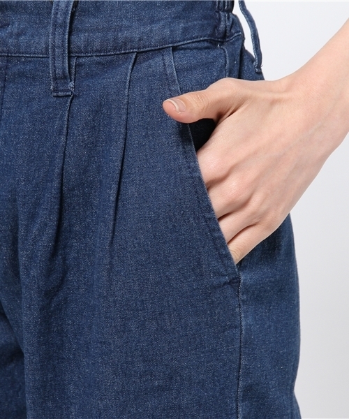 WEGO（ウィゴー）の「WEGO/ フリンジテーパードパンツ（デニムパンツ・レディース・インディゴブルー/ライトインディゴブルー・FREE）」の8枚目の写真