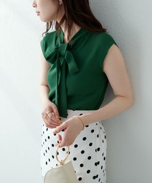 natural couture | 印象の違いを楽しめる ちょっと大人な2WAYボータイニット(ニット/セーター)