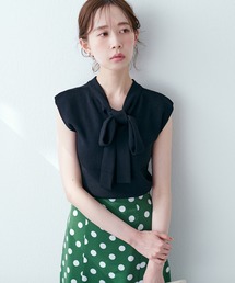 natural couture | 印象の違いを楽しめる ちょっと大人な2WAYボータイニット(ニット/セーター)