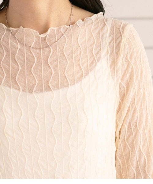 cepo（セポ）の「シアージャガードハーフスリーブＴｅｅ（Tシャツ/カットソー・レディース・ブラック/オフホワイト・M）」の13枚目の写真