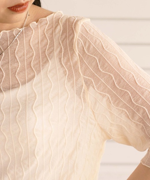 cepo（セポ）の「シアージャガードハーフスリーブＴｅｅ（Tシャツ/カットソー・レディース・ブラック/オフホワイト・M）」の12枚目の写真