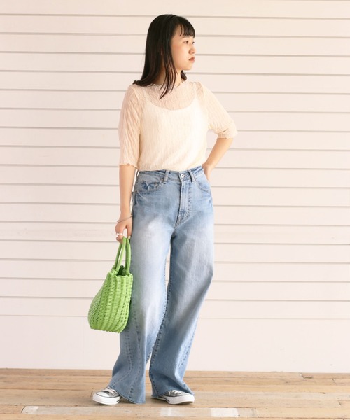 cepo（セポ）の「シアージャガードハーフスリーブＴｅｅ（Tシャツ/カットソー・レディース・ブラック/オフホワイト・M）」の16枚目の写真