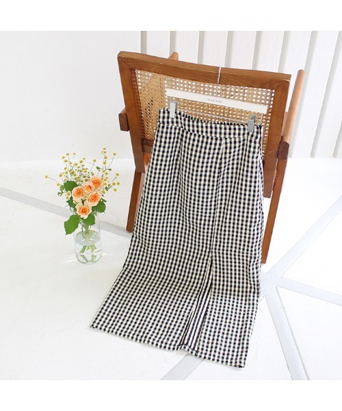 MODE ROBE(モードローブ)の「スリットチェックタイトスカート(スカート・レディース・ブラック・FREE)」の12枚目の写真