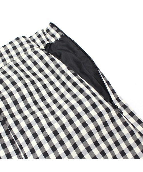 MODE ROBE(モードローブ)の「スリットチェックタイトスカート(スカート・レディース・ブラック・FREE)」の15枚目の写真