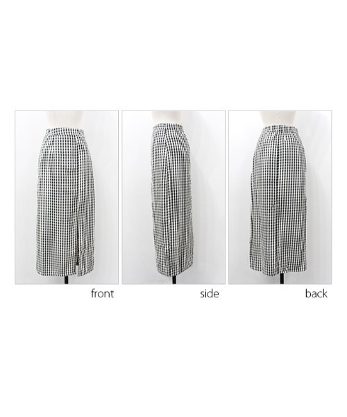 MODE ROBE(モードローブ)の「スリットチェックタイトスカート(スカート・レディース・ブラック・FREE)」の17枚目の写真