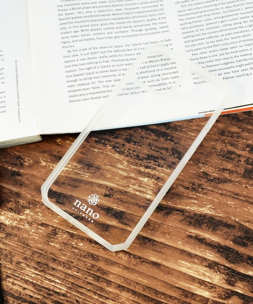 NANO universe（ナノユニバース）の「iPhone13 iPhone13Pro iPhone12 iPhone12Pro nano universe [オクタゴンクリアケース]（スマホケース/カバー・メンズ・ホワイト/ブラック・K/C/M）」の2枚目の写真