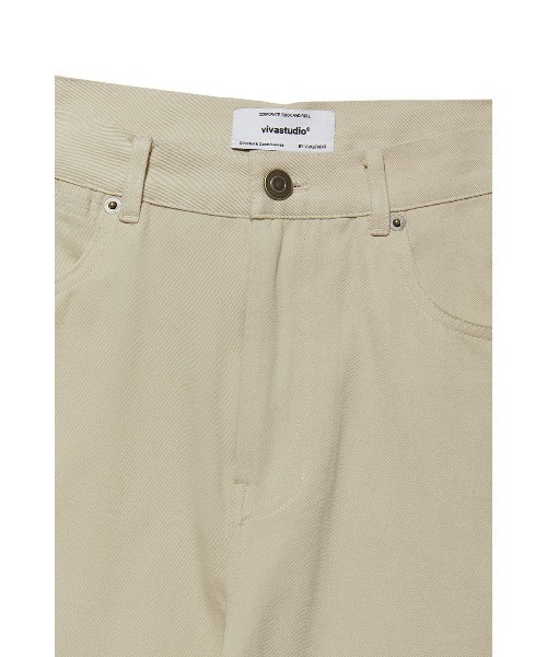 VIVASTUDIO（ビバスタジオ）の「TWO TONE DENIM（デニムパンツ・メンズ・ベージュ・MEDIUM/LARGE）」の2枚目の写真