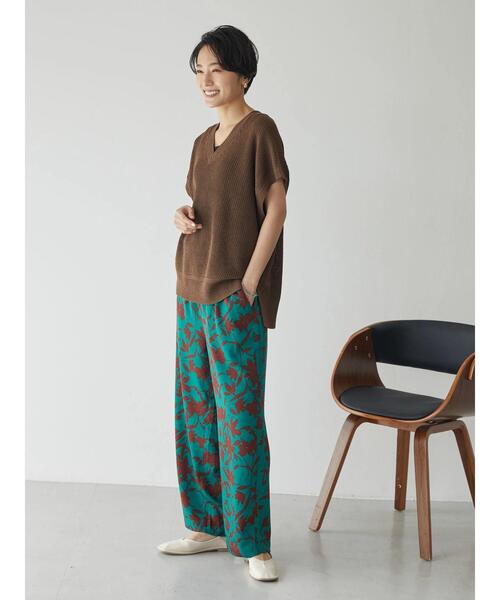 AMERICAN HOLIC（アメリカンホリック）の「Vネックルーズニットベスト（ベスト・レディース・ブラック/ブラウン/グレイッシュベージュ・M/L）」の17枚目の写真