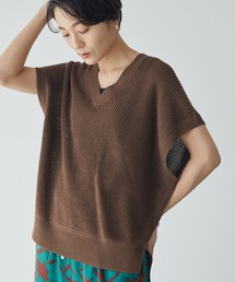 AMERICAN HOLIC | Vネックルーズニットベスト(ベスト)