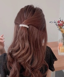 LAC-VERT | クリスタルビジューバレッタ(バレッタ/ヘアクリップ)