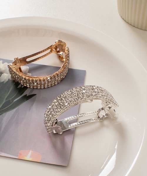 JenniferBehr バレッタ ヘアーアクセサリー ビジュー クリスタル 楽天市場】パール＆ビジューバレッタ ヘアクリップ ヘア