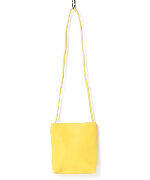 Per sist ence(パーシエンス)の「Per sist ence/パーシエンス フェイクレザーシンプルフラットショルダー(ショルダーバッグ・レディース・ベージュ/ブラック/グレイッシュベージュ/イエロー/グレー/シルバー・FREE)」の6枚目の写真