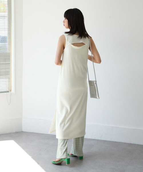 ACYM バッグオープンタンクワンピース ACYM バックオープンタンク