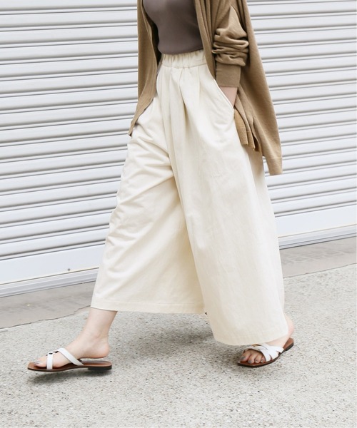 IENA,《追加》 コットンサテンボリュームパンツ - WEAR 