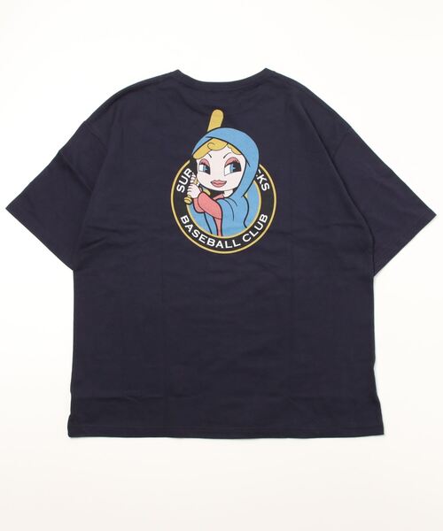 Subciety（サブサエティ）の「FLOCKS TEE（Tシャツ/カットソー・メンズ・ネイビー/ホワイト/ブラック・LARGE/MEDIUM/SMALL/X-LARGE）」の8枚目の写真