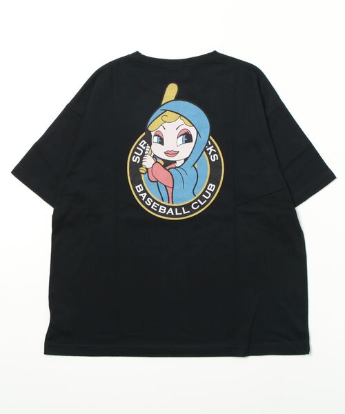 Subciety（サブサエティ）の「FLOCKS TEE（Tシャツ/カットソー・メンズ・ネイビー/ホワイト/ブラック・LARGE/MEDIUM/SMALL/X-LARGE）」の7枚目の写真