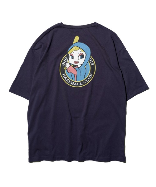 Subciety（サブサエティ）の「FLOCKS TEE（Tシャツ/カットソー・メンズ・ネイビー/ホワイト/ブラック・LARGE/MEDIUM/SMALL/X-LARGE）」の4枚目の写真