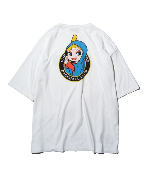 Subciety（サブサエティ）の「FLOCKS TEE（Tシャツ/カットソー・メンズ・ネイビー/ホワイト/ブラック・LARGE/MEDIUM/SMALL/X-LARGE）」の6枚目の写真