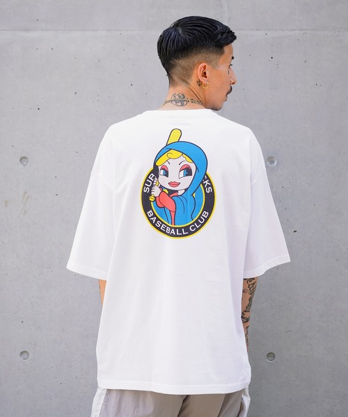 Subciety（サブサエティ）の「FLOCKS TEE（Tシャツ/カットソー・メンズ・ネイビー/ホワイト/ブラック・LARGE/MEDIUM/SMALL/X-LARGE）」の17枚目の写真