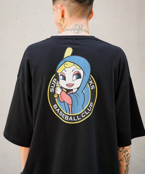 Subciety（サブサエティ）の「FLOCKS TEE（Tシャツ/カットソー・メンズ・ネイビー/ホワイト/ブラック・LARGE/MEDIUM/SMALL/X-LARGE）」の14枚目の写真