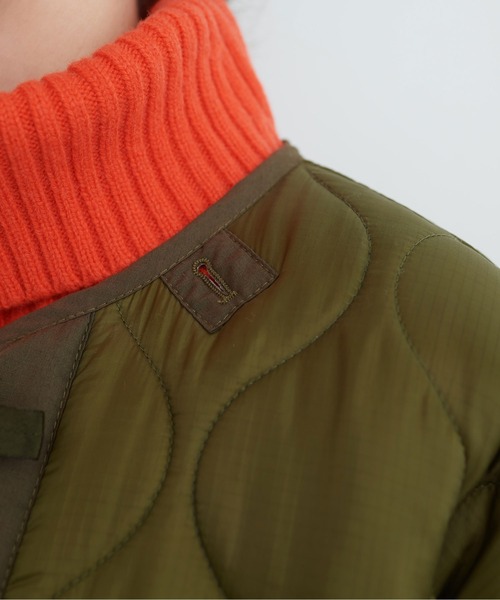 CHILD WOMAN(チャイルドウーマン)の「前リボンミリタリーキルティングコート(その他アウター・レディース・カーキ・FREE)」の13枚目の写真