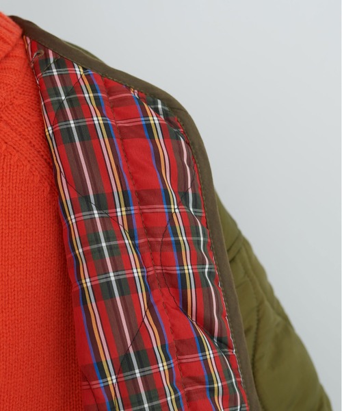 CHILD WOMAN(チャイルドウーマン)の「前リボンミリタリーキルティングコート(その他アウター・レディース・カーキ・FREE)」の20枚目の写真