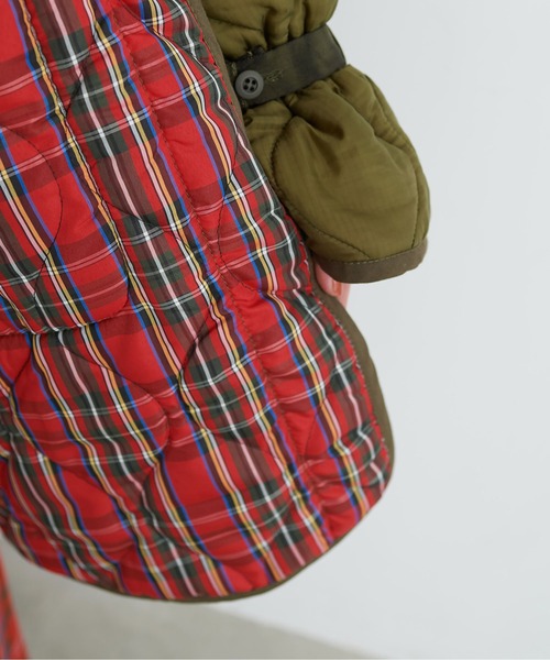 CHILD WOMAN(チャイルドウーマン)の「前リボンミリタリーキルティングコート(その他アウター・レディース・カーキ・FREE)」の21枚目の写真