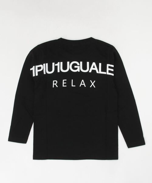 1piu1uguale3 RELAX（ウノピュウノウグァーレトレリラックス）の「1PIU1UGUALE3 RELAX(1PIU1UGUALE3 RELAX) キッズバックロゴプリントロンT（Tシャツ/カットソー・キッズ・ホワイト/ブラック/トップグレー/ネイビー・130/150/110）」の6枚目の写真