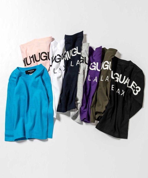 1piu1uguale3 RELAX（ウノピュウノウグァーレトレリラックス）の「1PIU1UGUALE3 RELAX(1PIU1UGUALE3 RELAX) キッズバックロゴプリントロンT（Tシャツ/カットソー・キッズ・ホワイト/ブラック/トップグレー/ネイビー・130/150/110）」の5枚目の写真