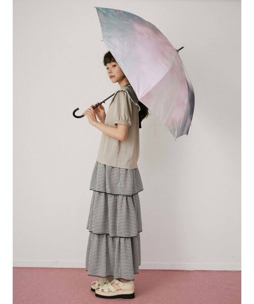 merry jenny（メリージェニー）の「asymmetry umbrella（長傘・レディース・パープル/アイボリー・FREE）」の16枚目の写真