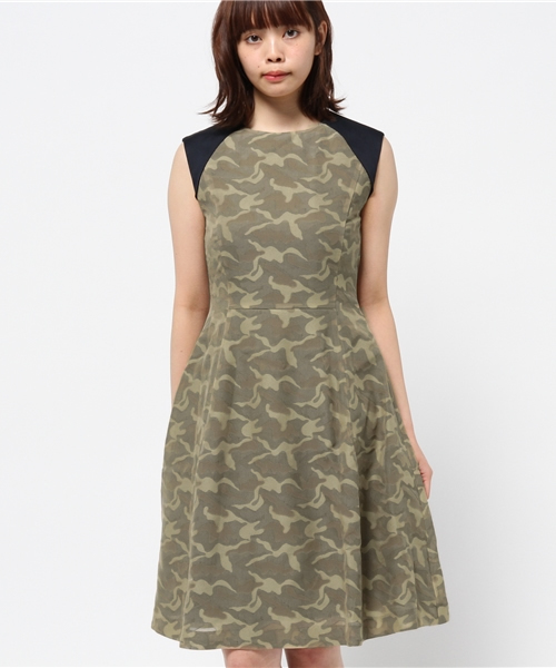 OUTLET（アウトレット）の「【robbem】迷彩ワンピース（ワンピース・レディース・キャメル・38/40）」の2枚目の写真