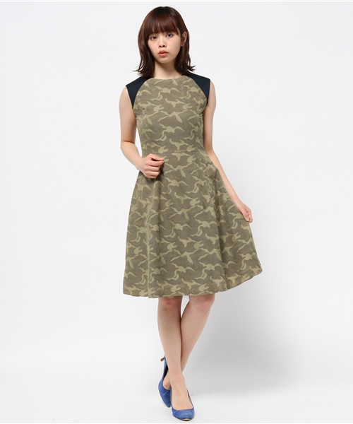 OUTLET（アウトレット）の「【robbem】迷彩ワンピース（ワンピース・レディース・キャメル・38/40）」の5枚目の写真