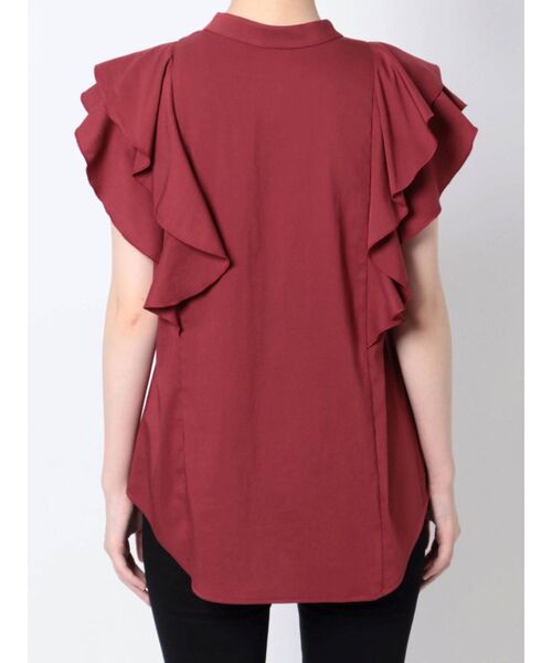 LAGUNAMOON（ラグナムーン）の「フリルピンタックノースリーブブラウス（シャツ/ブラウス・レディース・ベージュ/ホワイト/ブラック/ボルドー・FREE）」の22枚目の写真