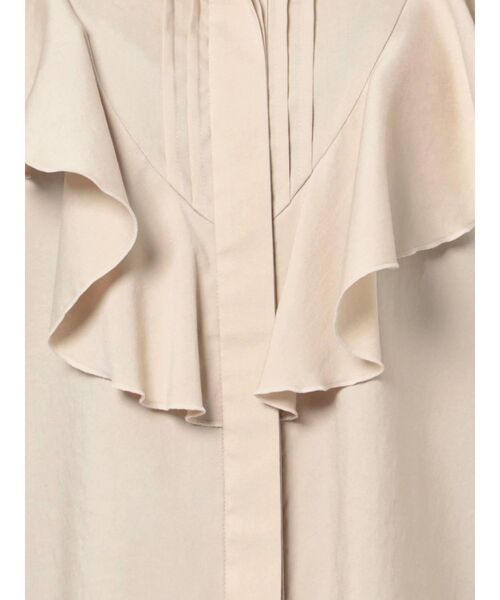 LAGUNAMOON（ラグナムーン）の「フリルピンタックノースリーブブラウス（シャツ/ブラウス・レディース・ベージュ/ホワイト/ブラック/ボルドー・FREE）」の10枚目の写真