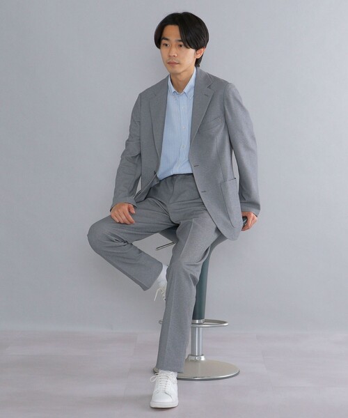 SHIPS(シップス)の「SHIPS:<セットアップ> ジャージー 無地 パンツ(その他パンツ・メンズ・チャコールグレー/ネイビー・MEDIUM/LARGE/X-LARGE/SMALL)」の4枚目の写真