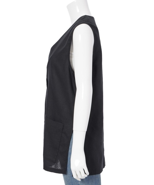 fifth(フィフス)の「リネン混ノーカラージレ(その他トップス・レディース・ブラック/モカ/ナチュラル・M)」の13枚目の写真