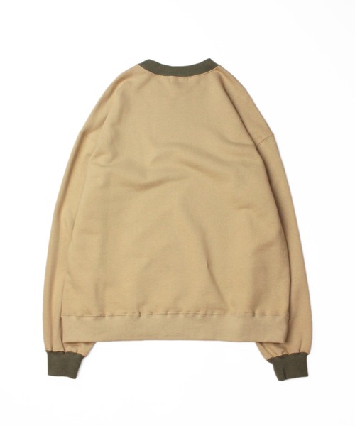 Universal Style Wear(ユニバーサルスタイルウェア)の「Universal Style Wear リンガー ルーズ クルーネック(スウェット・メンズ・ベージュ/チャコールグレー/ネイビー/オフホワイト・LARGE/MEDIUM/X-LARGE)」の12枚目の写真
