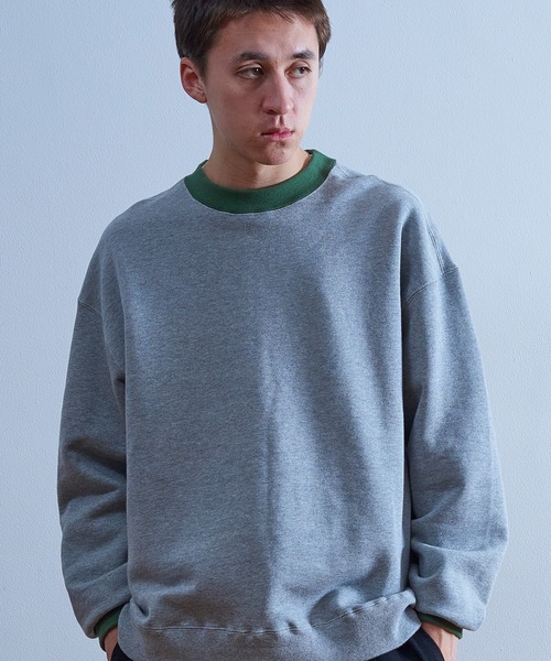 Universal Style Wear(ユニバーサルスタイルウェア)の「Universal Style Wear リンガー ルーズ クルーネック(スウェット・メンズ・ベージュ/チャコールグレー/ネイビー/オフホワイト・LARGE/MEDIUM/X-LARGE)」の10枚目の写真