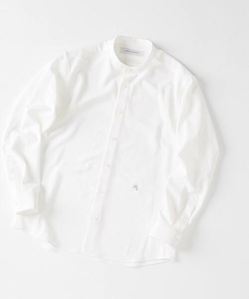 MEN'S MELROSE(メンズメルローズ)の「リフラックスカナパバンドカラーシャツ(シャツ/ブラウス・メンズ・ブラウン/グレー/ホワイト/ブラック・4/3/2)」の13枚目の写真