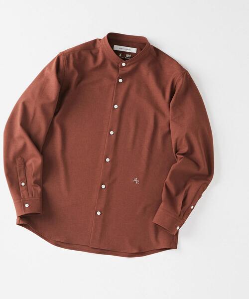 MEN'S MELROSE(メンズメルローズ)の「リフラックスカナパバンドカラーシャツ(シャツ/ブラウス・メンズ・ブラウン/グレー/ホワイト/ブラック・4/3/2)」の15枚目の写真