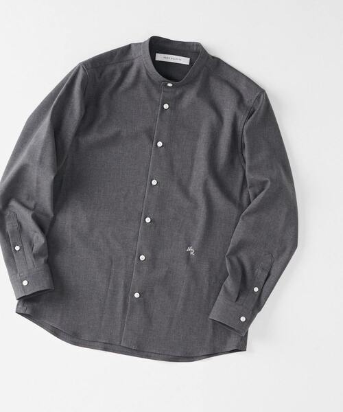 MEN'S MELROSE(メンズメルローズ)の「リフラックスカナパバンドカラーシャツ(シャツ/ブラウス・メンズ・ブラウン/グレー/ホワイト/ブラック・4/3/2)」の17枚目の写真