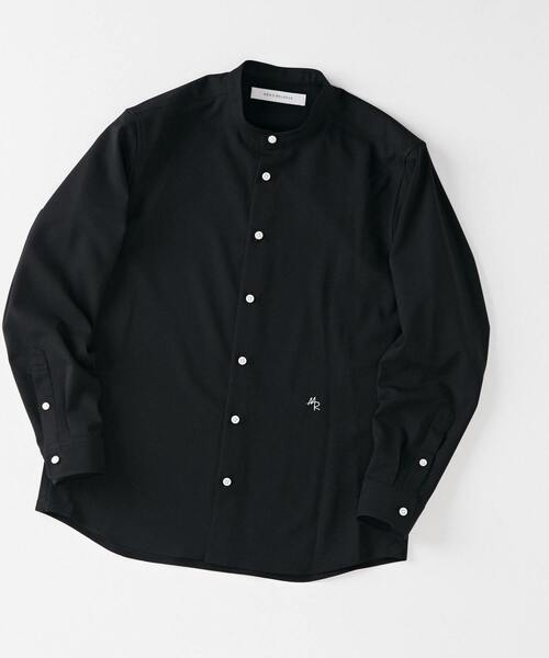 MEN'S MELROSE(メンズメルローズ)の「リフラックスカナパバンドカラーシャツ(シャツ/ブラウス・メンズ・ブラウン/グレー/ホワイト/ブラック・4/3/2)」の19枚目の写真