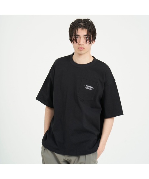 FLASH PACKER(フラッシュパッカー)の「FLASH PACKER フラッシュパッカー ヘビーオンス ポケットロゴ 半袖Tシャツ SS-25 XT-TPN(Tシャツ/カットソー・メンズ・ホワイト/ブラック/ブルー・MEDIUM/LARGE)」の4枚目の写真