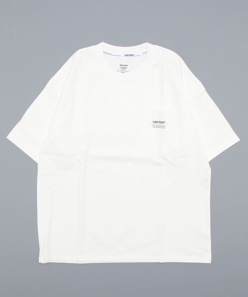 FLASH PACKER(フラッシュパッカー)の「FLASH PACKER フラッシュパッカー ヘビーオンス ポケットロゴ 半袖Tシャツ SS-25 XT-TPN(Tシャツ/カットソー・メンズ・ホワイト/ブラック/ブルー・MEDIUM/LARGE)」の7枚目の写真