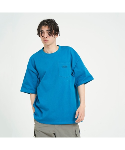 FLASH PACKER(フラッシュパッカー)の「FLASH PACKER フラッシュパッカー ヘビーオンス ポケットロゴ 半袖Tシャツ SS-25 XT-TPN(Tシャツ/カットソー・メンズ・ホワイト/ブラック/ブルー・MEDIUM/LARGE)」の8枚目の写真