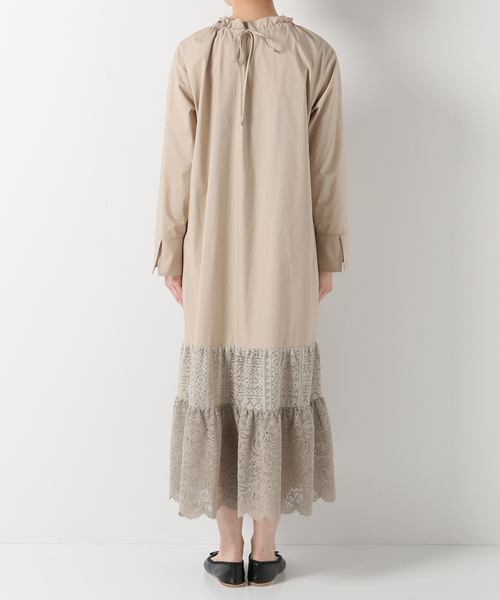 IENA(イエナ)の「レース切り替えマキシワンピース(ワンピース・レディース・ホワイト/ベージュ・38/36)」の19枚目の写真