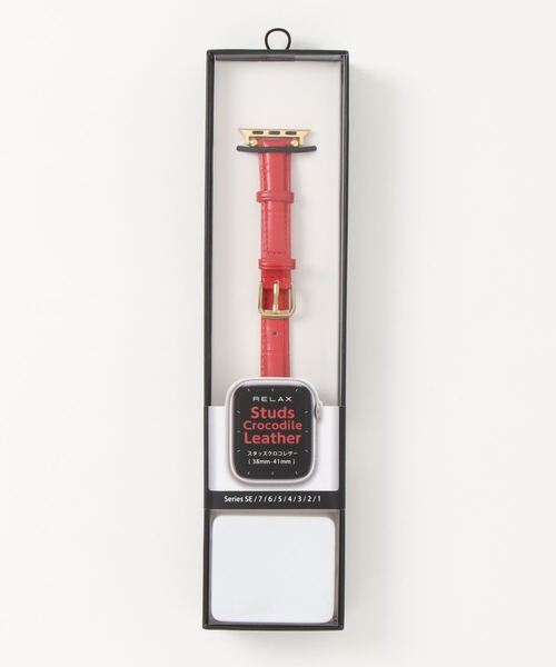 SiNCERE(シンシア)の「Apple Watch Band / アップルウォッチ バンド スタッズ クロコレザーバンド 38-41mm(デジタル腕時計・レディース・ロイヤルブルー/ピンク/ホワイト/ブラック/ブラウン/レッド・40)」の13枚目の写真